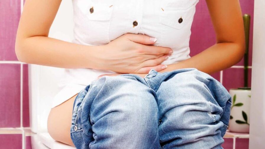 Intestinal disorder in case of refusal of smoking