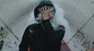 In the smoke of cigarettes